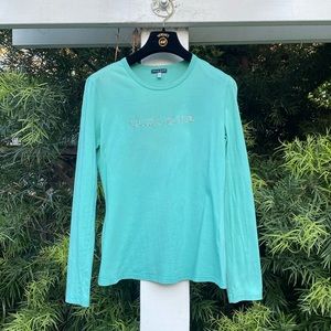 Krizia Jeans cotton top with long sleeves, IT Sz 42